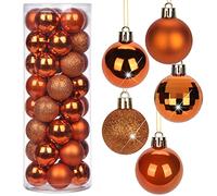 Briful 40 Bolas de Navidad de 4 cm - Decoraciones y Adornos Colgantes Inastillables para Árbol - Bolas Pequeñas para el Hogar y Halloween