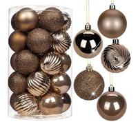 Briful Bolas de Navidad decorativas de 6 cm, 25 unidades