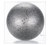 Briful Bolas de Navidad grandes de 18 cm, decoraciones de árbol de Navidad de 7.1 pulgadas, decoraciones plateadas de Navidad con purpurina, adornos colgantes para decoración del hogar y festivales