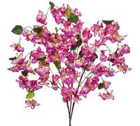 Briful Flores artificiales de 120 cm, flores artificiales de seda para decoración de boda, balcón, jardín, salón, color morado