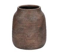 Briful - Jarrón Grande de cerámica rústica, florero Vintage de Granja, Terracota Natural, cerámica Antigua, decoración para Sala de Estar, Cocina, Chimenea, Mesa, 17,8 cm, marrón