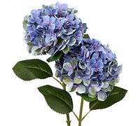 Briful - Juego de 2 Flores de Hortensia Artificiales de Tacto Real como auténticas Ramas de Hortensia para mesas de Oficina, hoteles, recepciones, Salas de Espera, mesas de Comedor, cafeterías