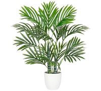 Briful Planta artificial de palmera artificial, palmera artificial, grande, tropical, decoración para salón, dormitorio, oficina o casa (verde, 58 cm)