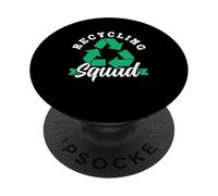 Brigada De Reciclaje Reciclado Reciclar Día De La Tierra PopSockets PopGrip Adhesivo