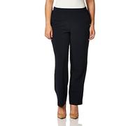 Briggs New York - Pantalón de Vestir para Mujer de Longitud Media y Longitud Corta, Azul Marino, XL/UK Size:10-12