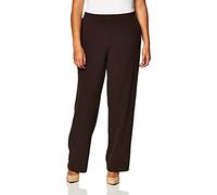 Briggs New York - Pantalón de Vestir para Mujer, Talla Grande, Longitud Media y Corta, Color marrón, marrón, 46/L