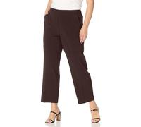 Briggs New York Pantalones de Vestir de Gran tamaño, Longitud Media y Corta, marrón, 48/más Talla para Mujer
