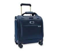 Briggs & Riley 2-Wheel Cabin Bag - Carry On Luggage for Travel, Suitcases with Wheels, Softside Rolling Bag for Men & Women, Interlocking Handle, Self-Repairing Zipper - Baseline Collection, Navy
