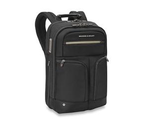 Briggs & Riley HTA Slim - Mochila expandible, color negro, Black, Talla única, Negocios