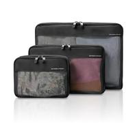 Briggs & Riley Travel Essentials - Juego de cubos de compresión, Black, Checked, Comprobado