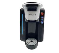 Briggs Soft Pod Brewer | Elimina el desperdicio y el sabor de la taza de plástico | Utiliza cápsulas suaves de 61 mm | Cabezal de preparación de acero inoxidable | Temperatura de preparación caliente