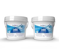 Bright Air Supereliminador de olores de 64 onzas, para espacios grandes, fresco y limpio, caja de 2, eliminador de olores y ambientador, aceites esenciales naturales, dura hasta 120 días cada uno