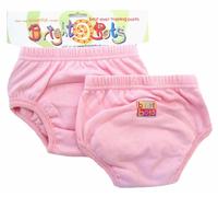 Bright Bots Paquete de 2 de Pantalones de entramiento para IR al Orinal (Rosa pálido, Grande, Aprox. 2 años)