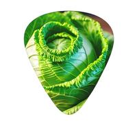 Bright Cabbage - Púa de guitarra excepcional - Impresión completa de un solo lado, púa de material ABS - Diversos grosores para una experiencia musical variada - ideal para guitarras y ukeleles, púa