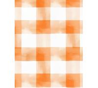 Bright & Cheery Undated Monthly Planner - 2-Page Spread with Notes, 8.5x11: Fun Orange and White Check Design | 80 Pages | Extra Note Pages Between Months | Perfect for Home, School, or Office