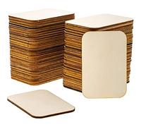 Bright Creations Los rectángulos de Madera sin terminar para el Bricolaje Crafts - (60 Paquetes) - 2 x 3 Pulgadas