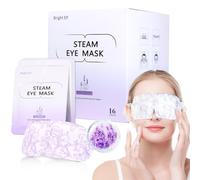 Bright Elf 16 paquetes de máscaras de vapor para ojos, máscara térmica para ojos, máscara de ojos desechable autocalentable para dormir, spa, artículos esenciales de viaje y regalos de relajación para