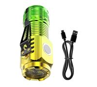 Bright Flashlight - Outdoor Lights Rechargeable | Mini Flashlight, Work Flash Light With Clip And Magnetic Base For Camping Work Travel Home Night Fishing Hiking Walking Running Survival