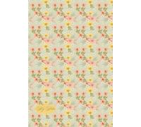 Bright Floral Bouquet Sage Green Notebook: Aesthetic Colorful Flower Pattern Journal, 6 x 9 Inches, 120 Pages, Lined Diary with About Me Page and Date Headers