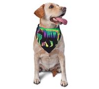 Bright Forests And Starry Skies - Bufanda triangular para mascotas con estampado gráfico para perros y gatos, bandana ajustable para mascotas y sesiones de fotos