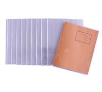 Bright Ideas Aa 165 x 210 mm (paquete de 10) - Fundas de plástico PVC transparente más gruesas y extra fuertes y resistentes, fáciles de limpiar y lavables, hechas para proteger libros de ejercicios