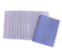 Bright Ideas Fundas transparentes de PVC para libros, A5, 250 micras, PK10, fundas de plástico más gruesas y extrafuertes, plástico resistente fácil de limpiar y lavable, hechas para proteger los