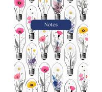 Bright Ideas Notebook - Floral Light Bulb College-Ruled Journal for Creativity & Inspiration