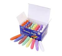 Bright Ideas PK40-Palos gruesos, brillante para niños, acera lavable, pavimento, pizarra, 8 surtidos, 5,5 cm, Tiza, Colores variados, 40 Count (Pack of 1)