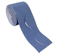 Bright Ideas Rollo de borde corrugado para exhibiciones escolares, color azul intenso, 57 mm x 7,5 m (15 m cuando está dividido), BI7889