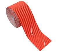 Bright Ideas Rollo de borde corrugado para exhibiciones escolares, naranja, 57 mm x 7,5 m (15 m cuando está dividido), BI8202