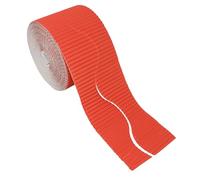 Bright Ideas Rollo de borde corrugado para exhibiciones escolares, naranja, 57 mm x 7,5 m (15 m cuando está dividido), BI8202