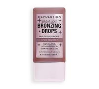 Revolution Pro, Gotas Bronceadoras Bright Light con Ácido Hialurónico, Acabado Besado por el Sol, Bronce Spice, 23ml