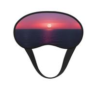 Bright Moon at Sea - Antifaz opaca para dormir con estampado hippie, cómoda cubierta para los ojos, banda elástica ajustable, perfecta para viajes, siesta, meditación