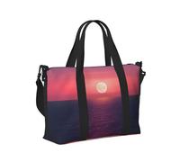 Bright Moon at Sea - Bolsa de mano de viaje con estampado hippie para mujeres y hombres, ligera, plegable, negocios, fin de semana, viajes, camping