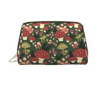 Bright Mushrooms Art - Neceser de maquillaje con divisor, bolsa de aseo de viaje, bolsa de cosméticos portátil, Gold, One Size