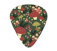 Bright Mushrooms Art Premium Bass - Púas de guitarra eléctrica para bajo para una experiencia musical sin igual