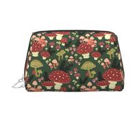 Bright Mushrooms - Neceser artístico para viajes, organizador de maquillaje para brochas de maquillaje, pintalabios, Silver, Talla única, Neceser
