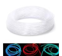 Bright Side Glow PMMA Cable de fibra óptica de 2 m para uso de luz de coche con múltiples opciones de diámetro 1 5/2/3/4 mm y núcleo transparente (3 mm)