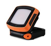 Bright Source Luz de trabajo portátil IP65 compacta recargable por USB, soporte magnético ajustable y gancho colgante de 360°, 3 modos de brillo de 400 a 800 lm y modo de flash SOS