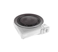 Bright Spark - Plancha Grill Antiadherente, de Acero con Acabado pulverizado, 1 Unidad, 32 cm de diámetro, Color Gris