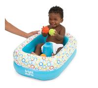 Bright Starts, 2 en 1 Bañera plegable y Piscina de Bolas, Bañera Hinchable para Bebé con Bomba de Aire Integrada y 8 Bolas Flotantes, Bañera inflable, Ideal para Bebés a partir de 6 meses