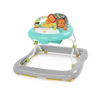 Bright Starts, Andador Plegable para Bebés, Divertido y Colorido Juguete con Ábaco, Altura Ajustable, Asiento Extraíble y Lavable a Máquina, A Partir de 6 Meses (Zig Zag Zebra)