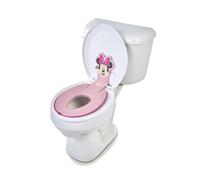 Bright Starts, Disney Baby Minnie Mouse Adaptador WC Niños, Reductor WC Niños con Asas Antideslizantes, Fácil de Montar, Para Niños Desde 18 Meses, Rosa