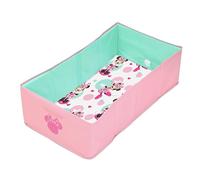 Bright Starts, Disney Baby Minnie Mouse Bañera Plegable Bebé Rosa, TuckAway Bañera Portátil para Ducha, se Convierte en Bañera, Fácil Ideal para Viajar, para Niños de 12 Meses a 5 Años