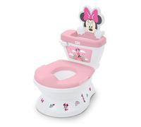 Bright Starts, Disney Baby Orinal 2 en 1 Minnie Mouse, con Sonidos de Descarga y Aplausos, desde 18 Meses, hasta 23 kg, Rosa