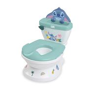 Disney Baby Stitch My Size Orinales Infantiles de Bright Starts, Orinal Bebé 2 en 1 con Sonido de Descarga, Asiento Extraíble y Pegatinas, Para Niños Desde 18 Meses