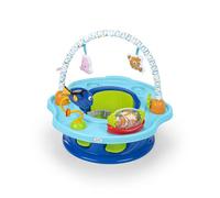 Bright Starts, Disney Baby SuperSeat con Temática de Buscando a Nemo, Silla Divertida para Bebés para Sentarse, Jugar y Comer, Para Niños de 4 Meses a 4 Años, Color Azul