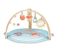 Bright Starts Disney Baby Winnie the Pooh Hunny Hangout - Gimnasio de actividades con almohada para el tiempo de barriga y tapete reversible, 5 juguetes Pooh Bear incluidos, unisex, recién nacido en