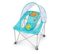 Bright Starts Disney Buscando a Nemo Asiento de Viaje Pop 'N Chill, Uso Interior/Exterior, Asiento Infantil con Toldo UPF 50+, Azul, Edades de 0 a 6 Meses