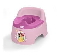 Bright Starts, Disney Princesas Orinal Infantil de Confort Total, Cubeta Extraíble Fácil de Limpiar, Protector Antisalpicaduras, Respaldo Alto para Comodidad y Estabilidad, Niños hasta 23 kg